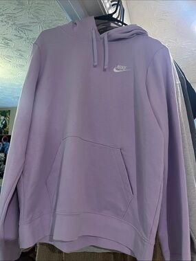 Nike Men's Lavender Crewneck Hoodie